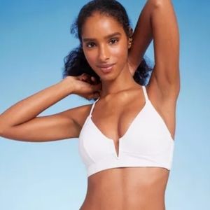 Shade & Shore NWT White Bikini Top